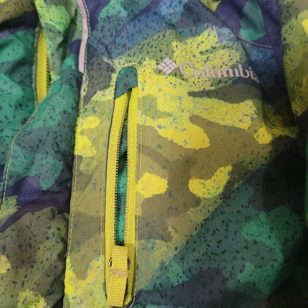 Columbia Size 3T Winter Jacket Toddler Boys Camo Hooded Puffer SD5022